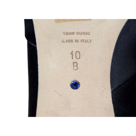 Something Bleu Brenna Kitten Heel HANDCRAFTED IN ITALY BY ARTISAN SHOEMAKERS - Picture 13 of 16